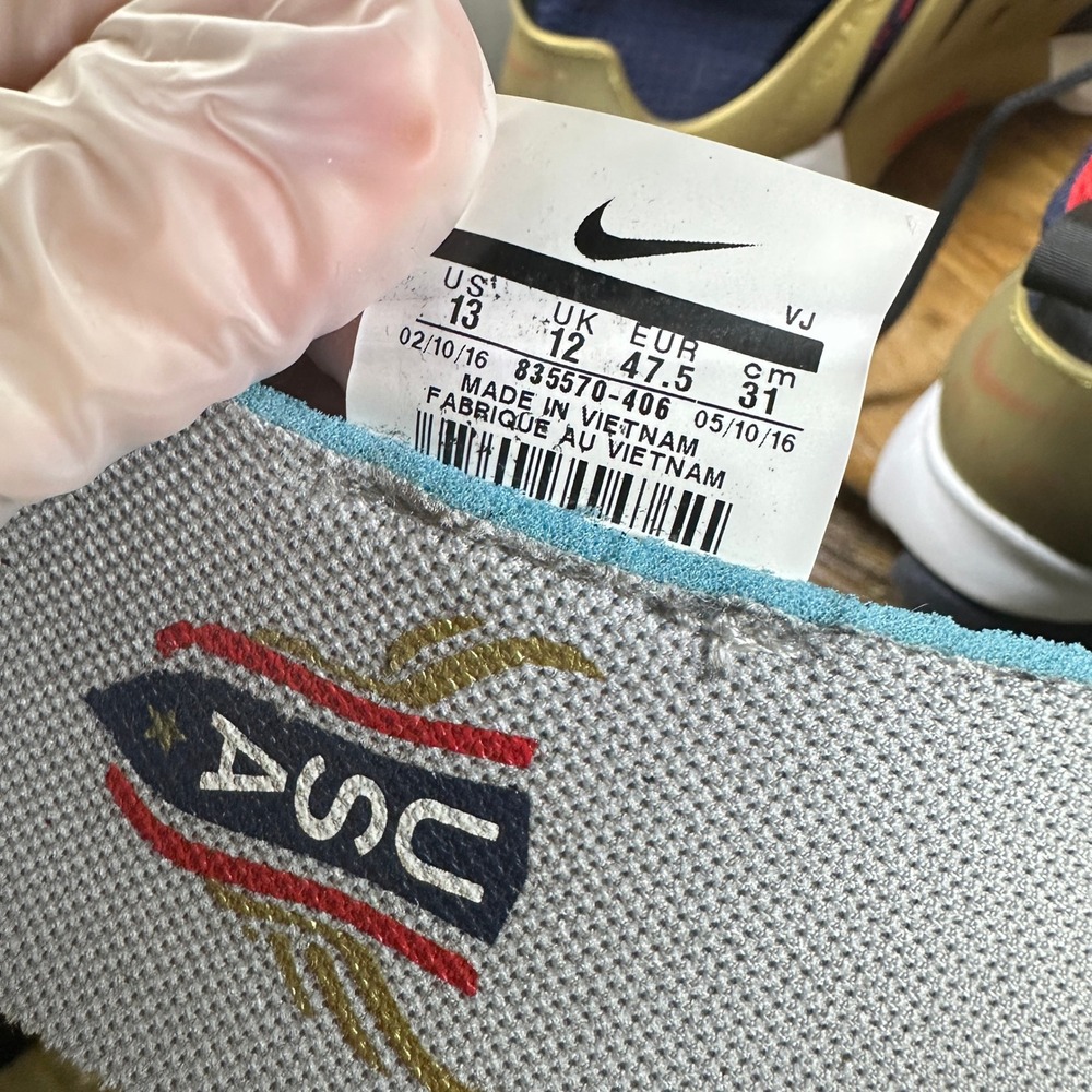 Nike Air Presto Ultra Flyknit USA Olympic Navy Gold Red 835570-406 Mens 13 - Picture 4 of 7